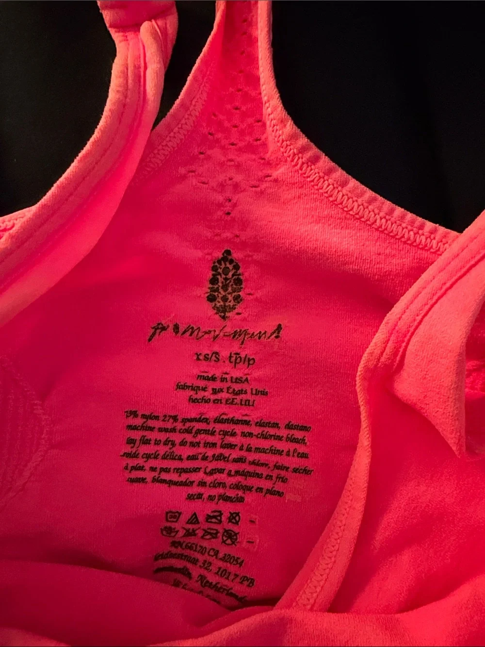 Free People Bright Pink Racerback Tank Top